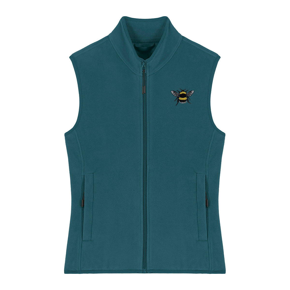 Bumblebee Embroidered Women's Fleece Gilet Bodywarmer