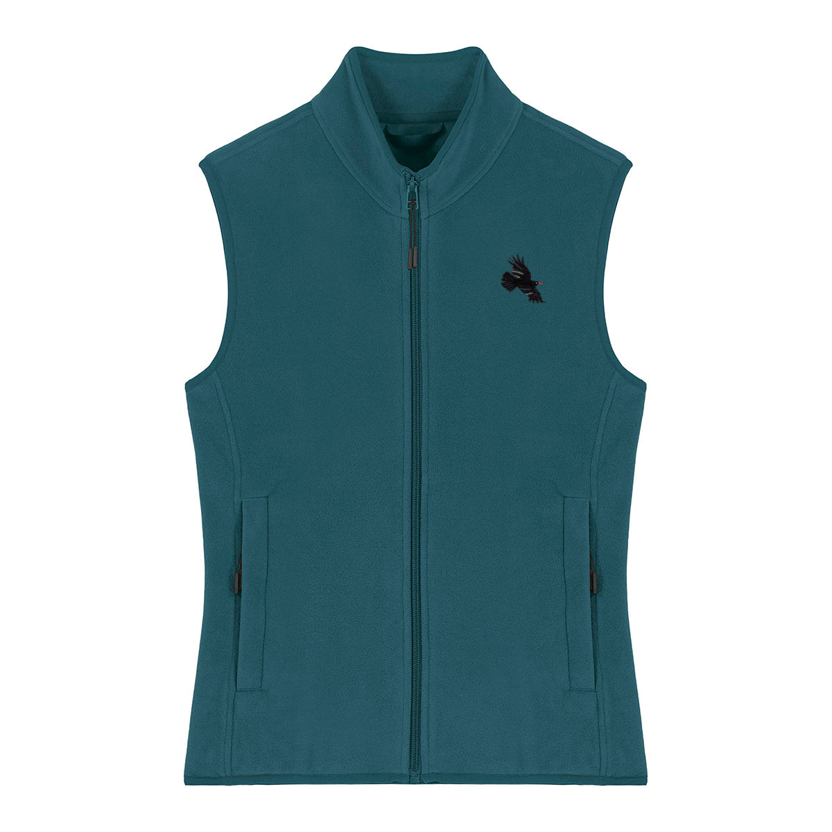 Chough Embroidered Women's Fleece Gilet Bodywarmer