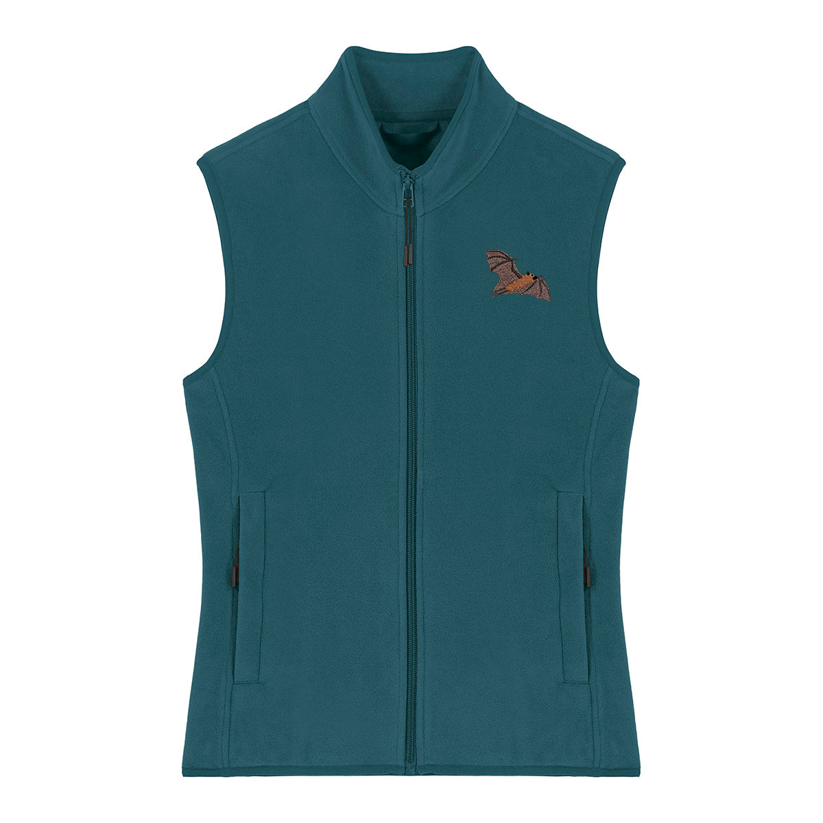 Fruit Bat Embroidered Women's Fleece Gilet Bodywarmer