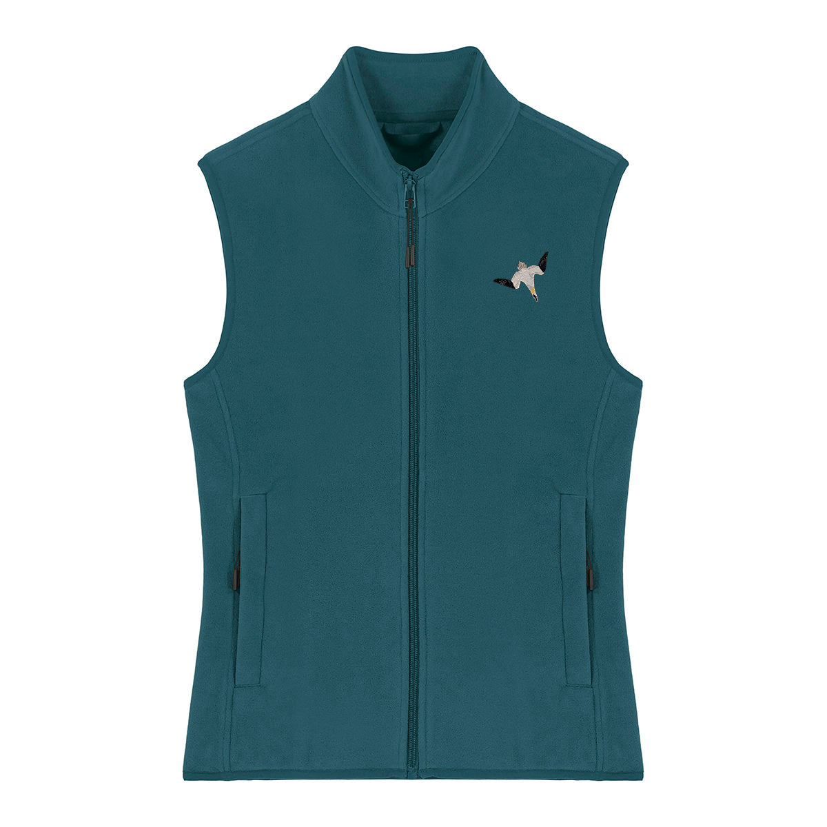 Gannet Embroidered Women's Fleece Gilet Bodywarmer