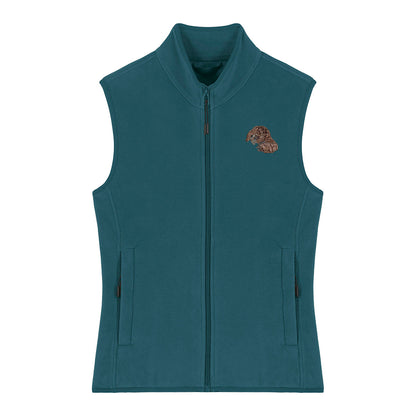 Pangolin Embroidered Women's Fleece Gilet Bodywarmer