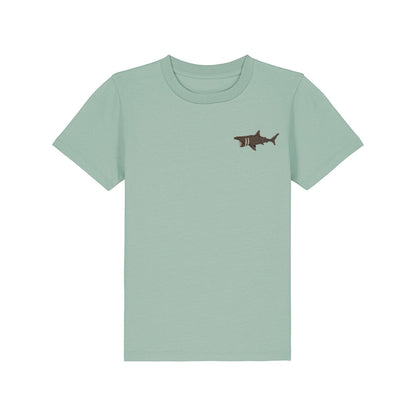 Basking Shark Embroidered Kids T-Shirt