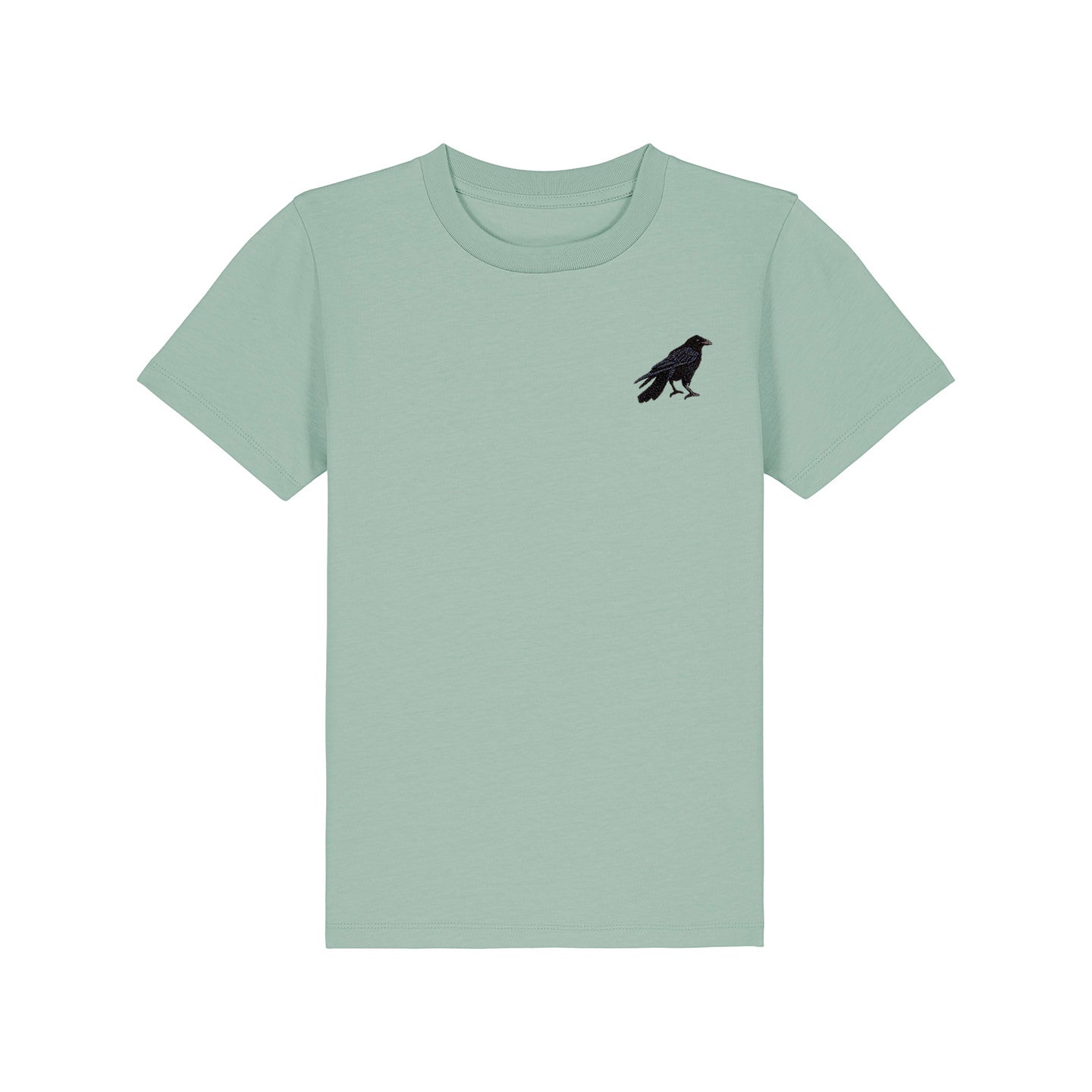 Crow Embroidered Kids T-Shirt
