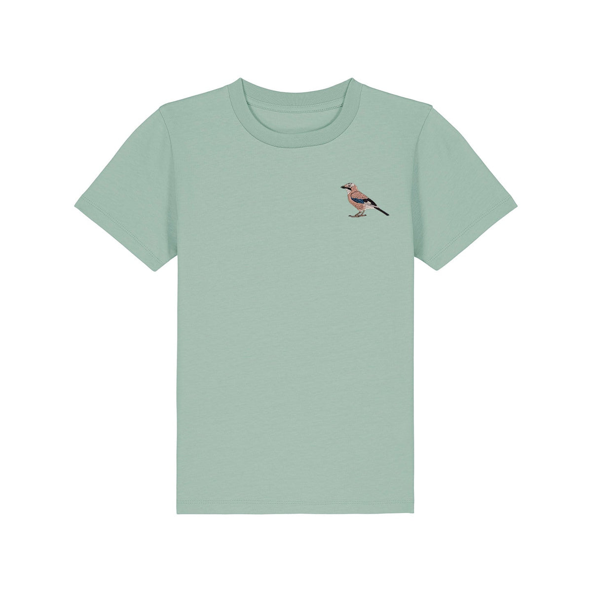 Eurasian Jay Embroidered Kids T-Shirt