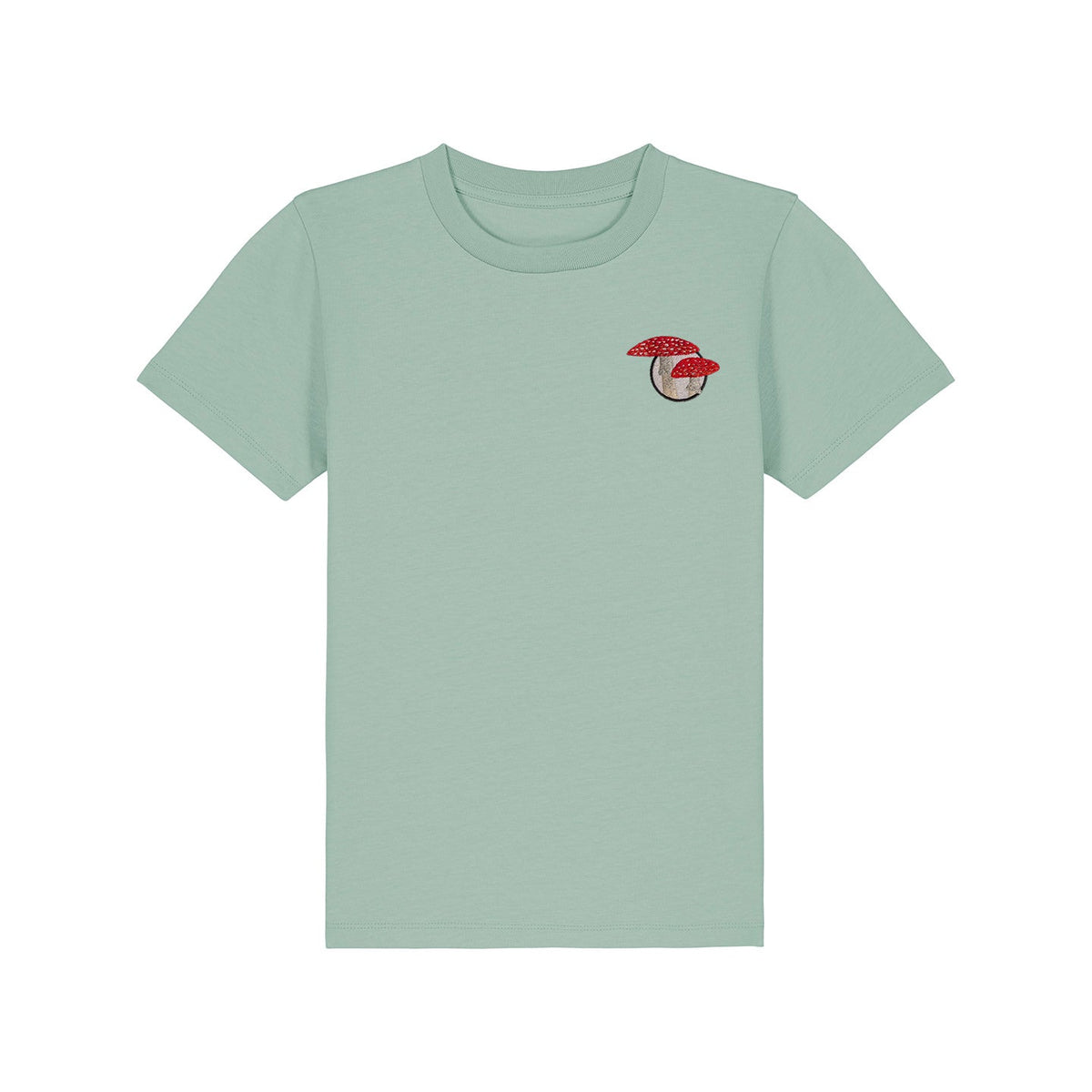 Fly Agaric Mushroom Embroidered Kids T-Shirt