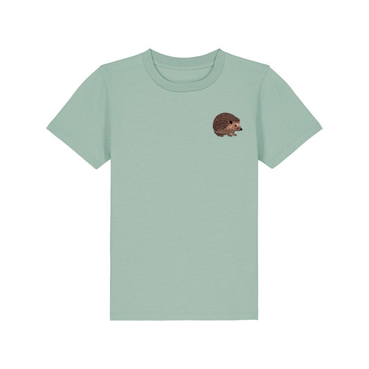Hedgehog Embroidered Kids T-Shirt