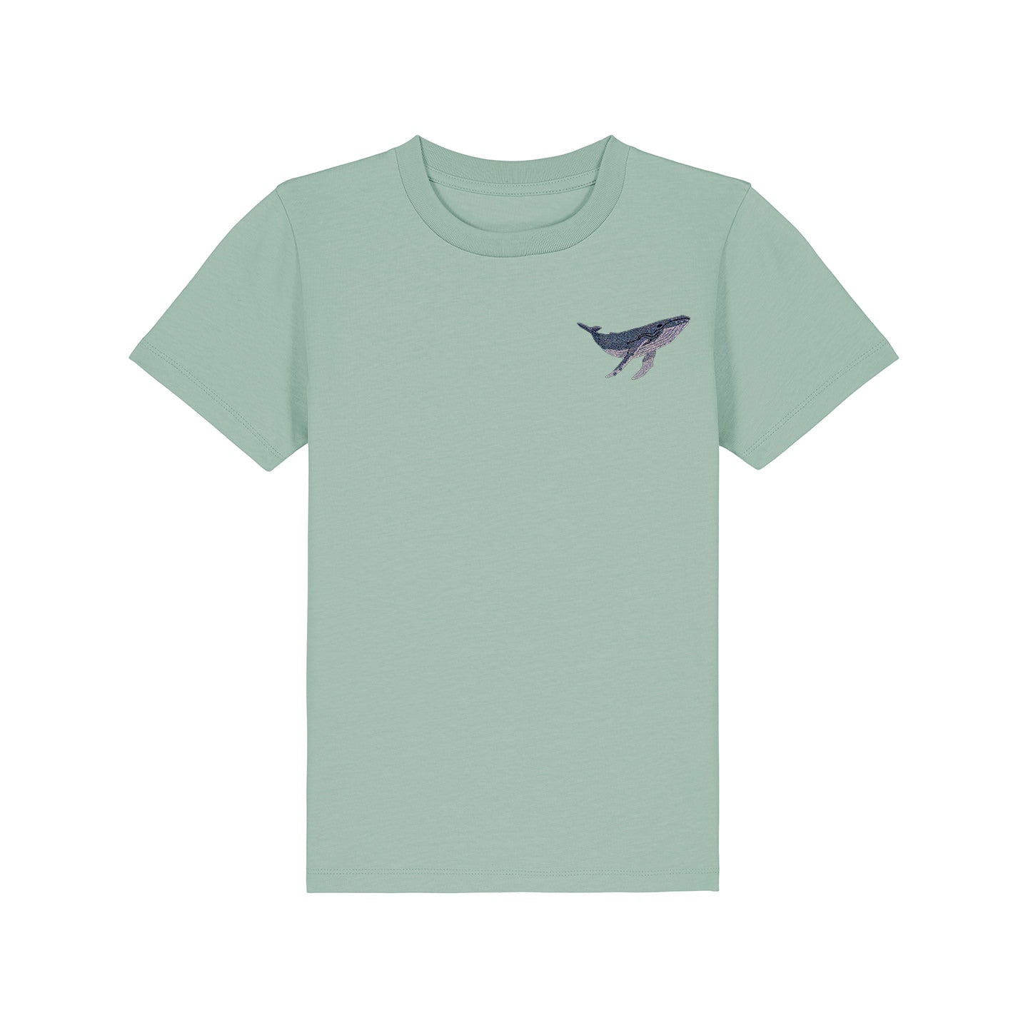 Humpback Whale Embroidered Kids T-Shirt