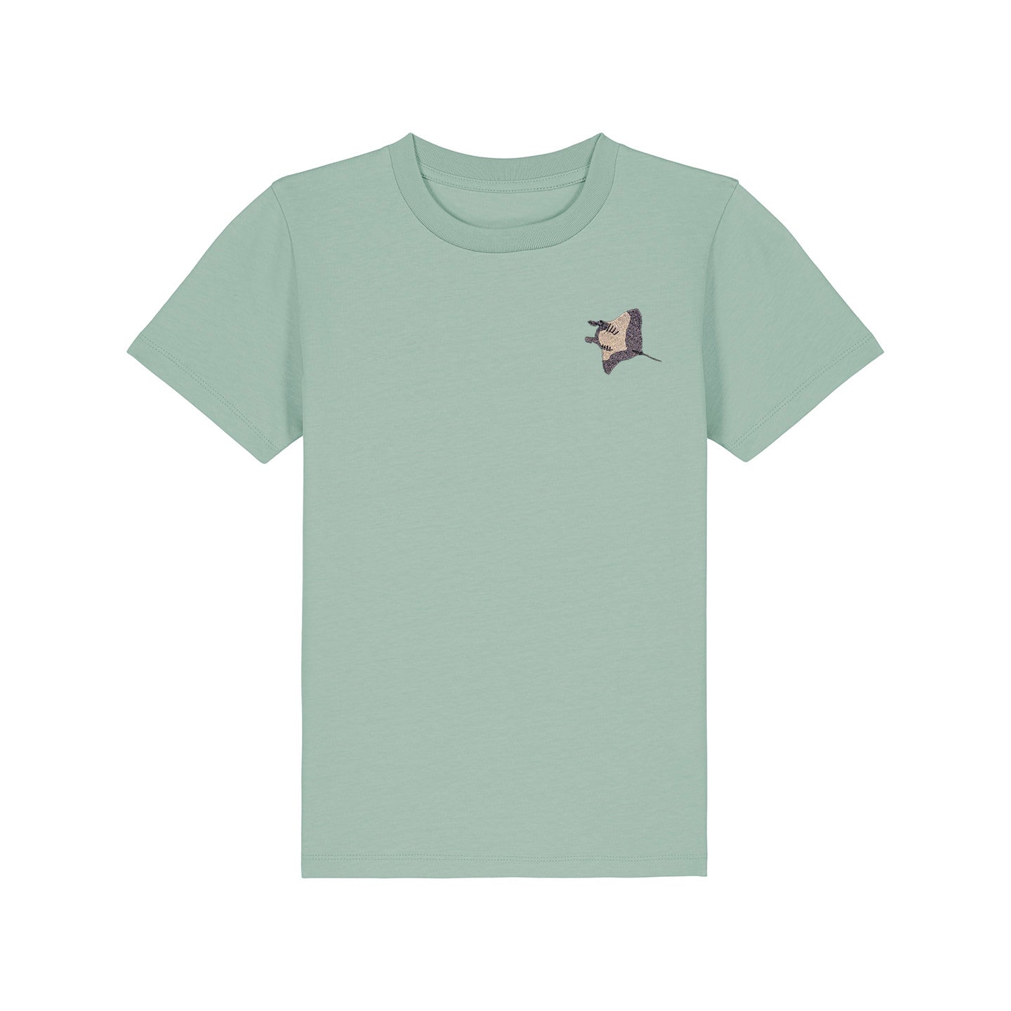 Manta Ray Embroidered Kids T-Shirt