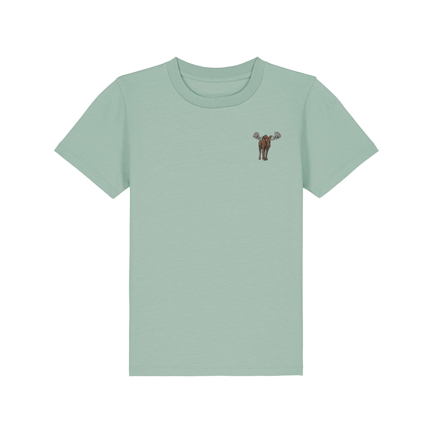 Moose Embroidered Kids T-Shirt
