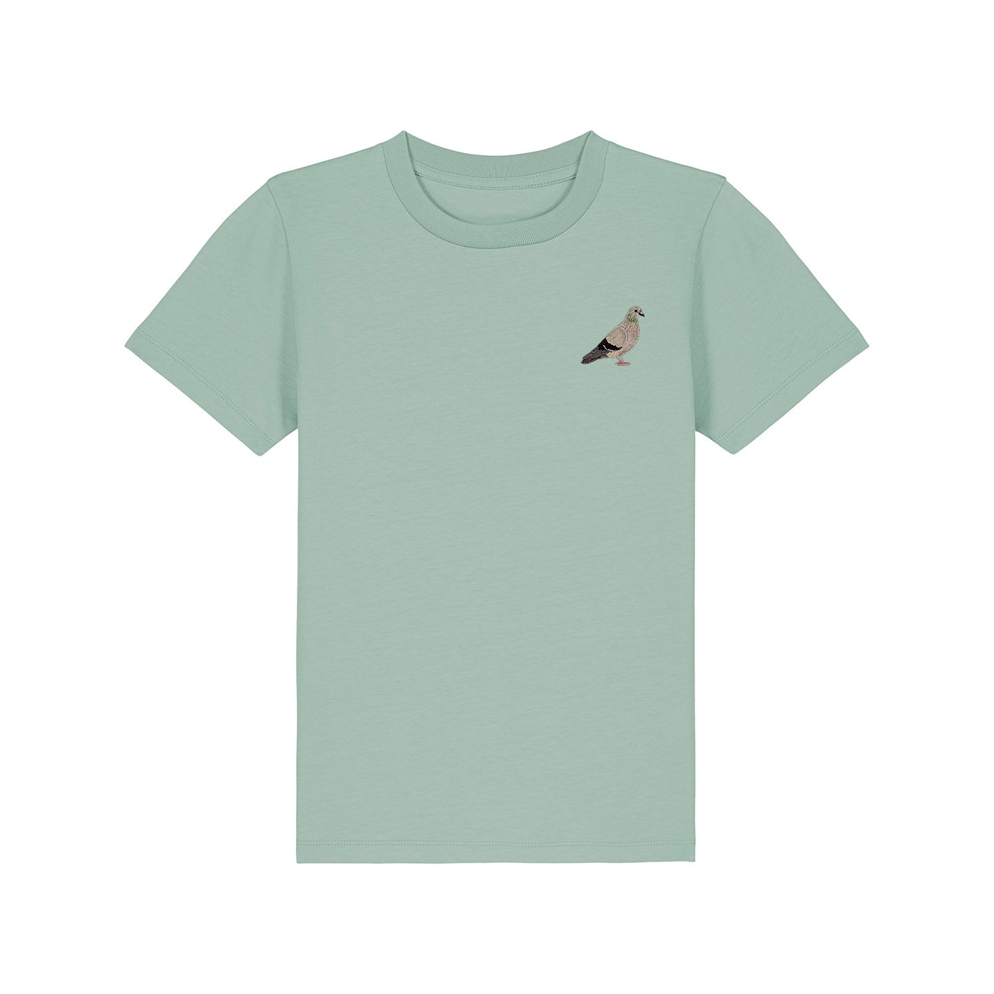 Pigeon Embroidered Kids T-Shirt