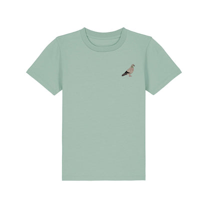 Pigeon Embroidered Kids T-Shirt