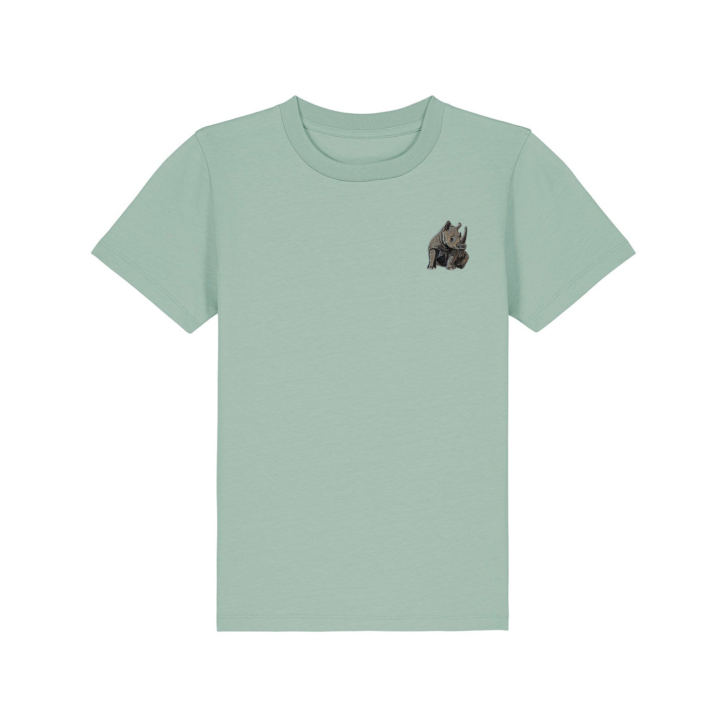 Rhino Embroidered Kids T-Shirt