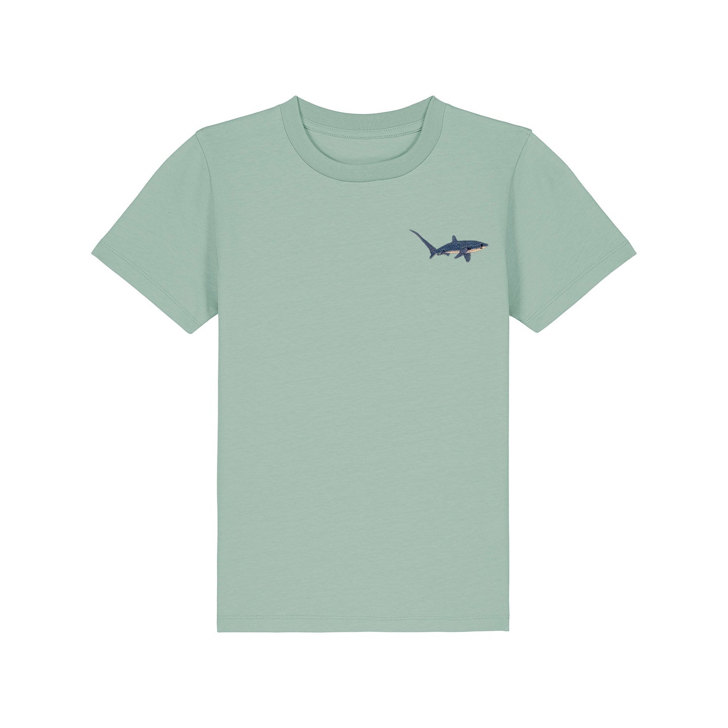 Thresher Shark Embroidered Kids T-Shirt