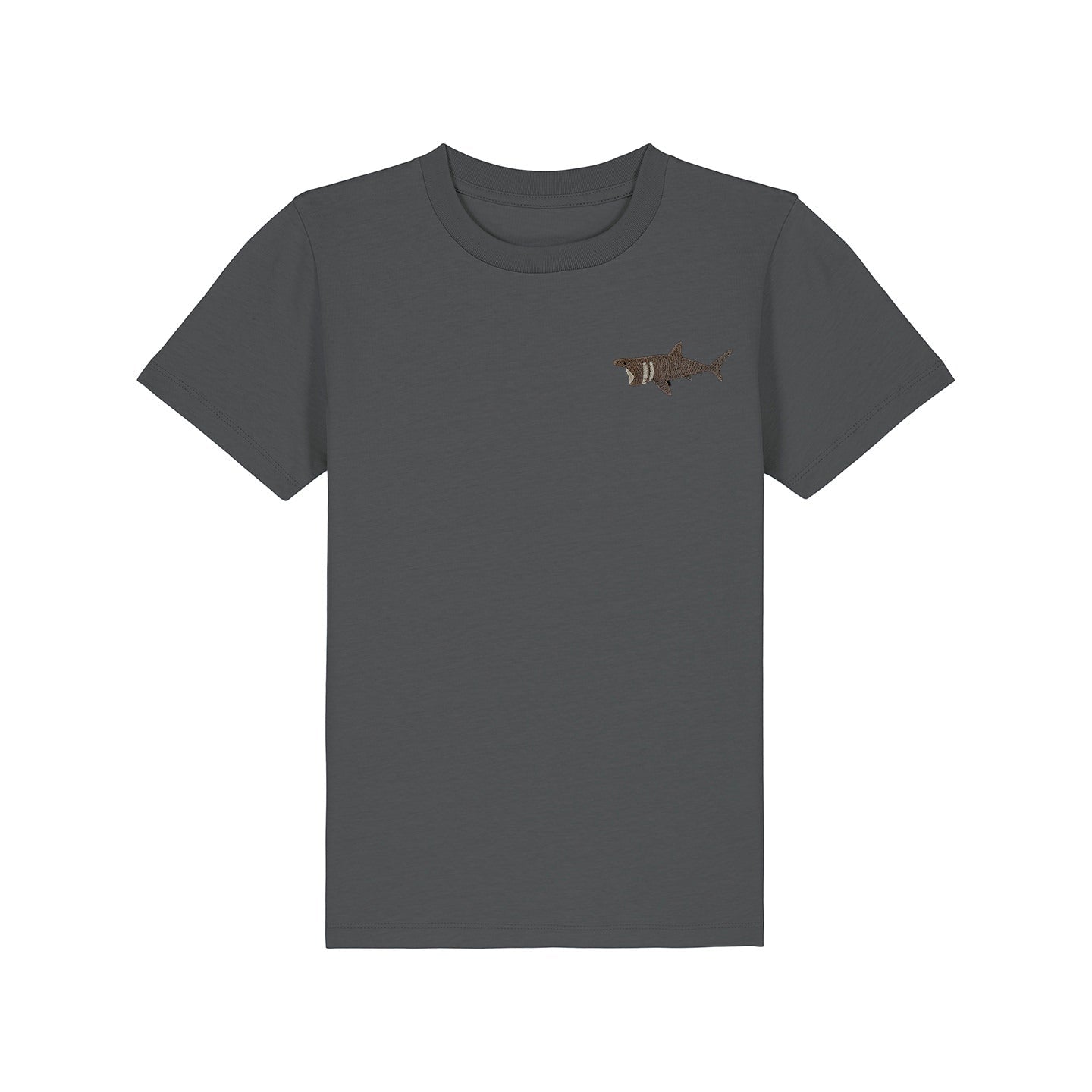 Basking Shark Embroidered Kids T-Shirt