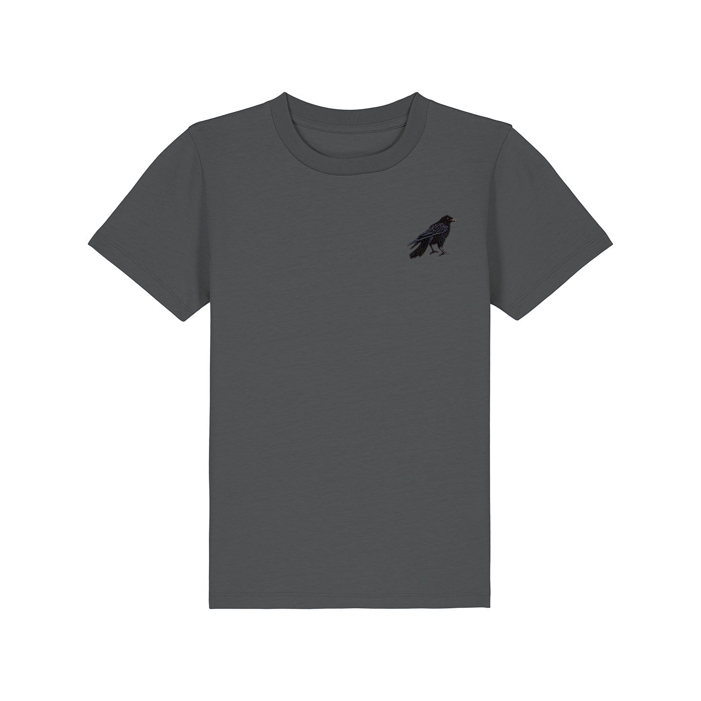 Crow Embroidered Kids T-Shirt