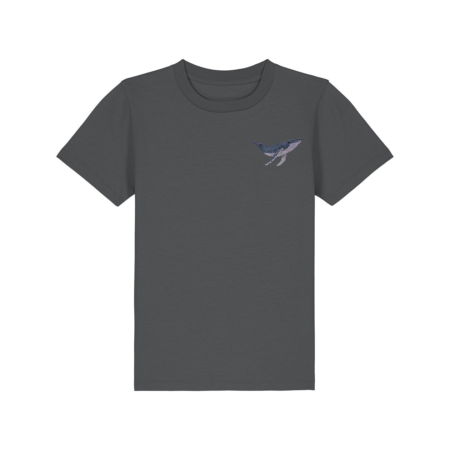 Humpback Whale Embroidered Kids T-Shirt