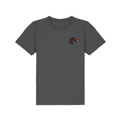 Pine Marten Embroidered Kids T-Shirt