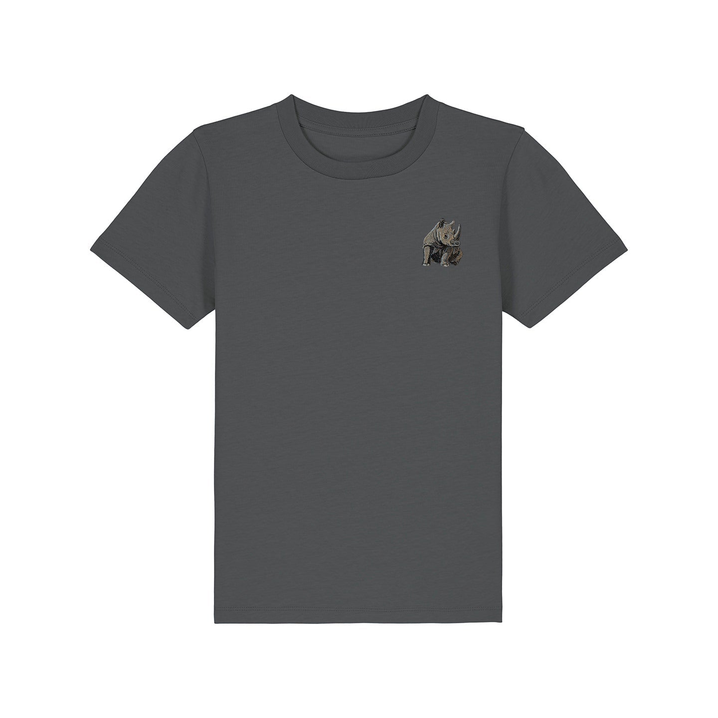 Rhino Embroidered Kids T-Shirt