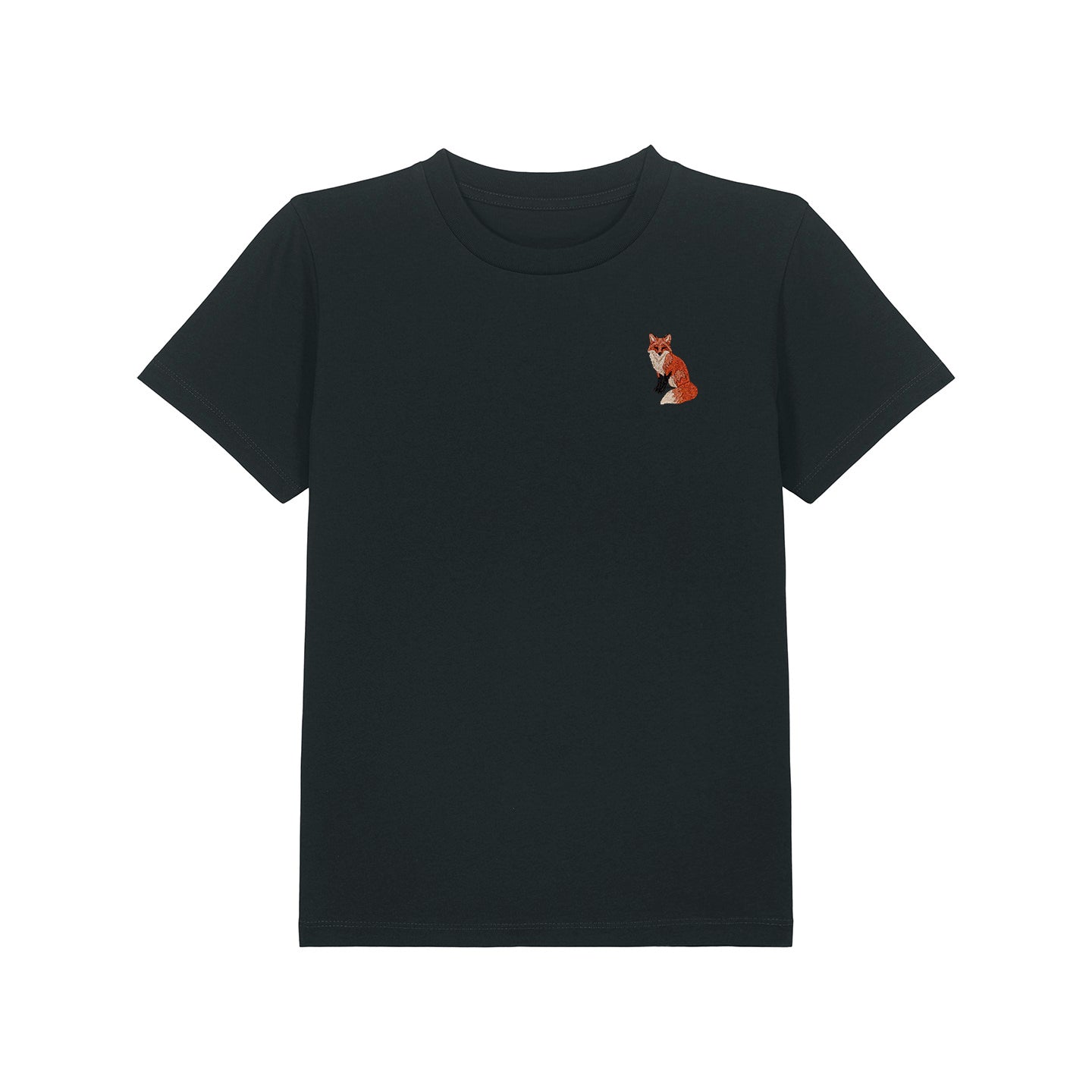 Fox Embroidered Kids T-Shirt