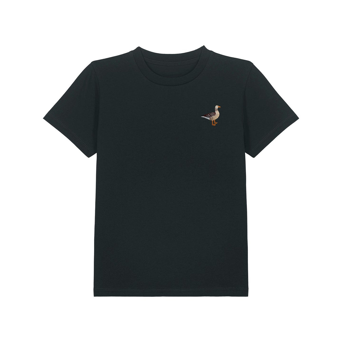 Greylag Goose Embroidered Kids T-Shirt