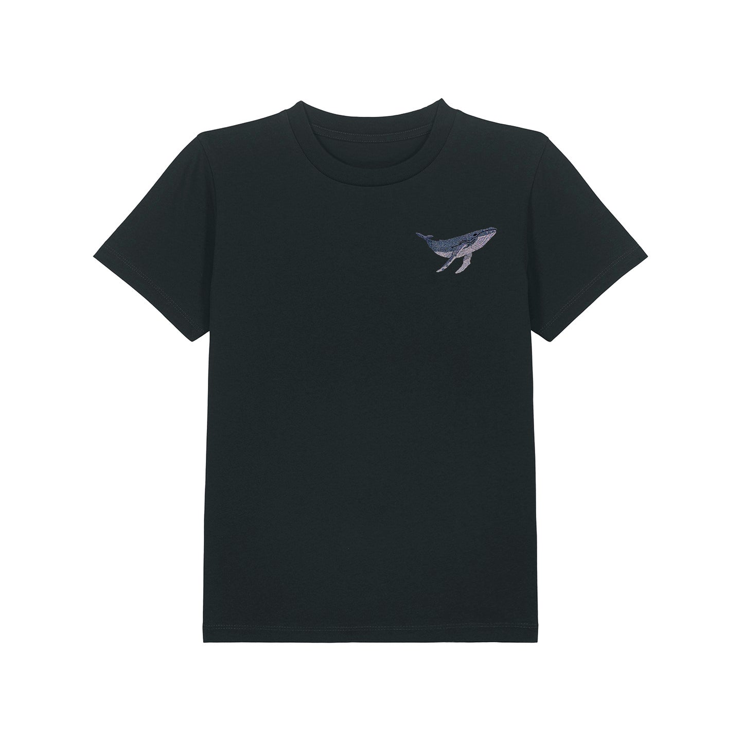 Humpback Whale Embroidered Kids T-Shirt