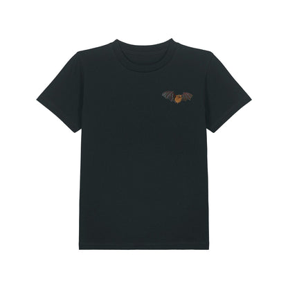 Noctule Bat Embroidered Kids T-Shirt