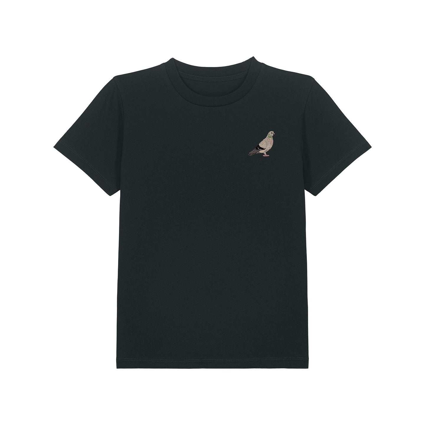 Pigeon Embroidered Kids T-Shirt