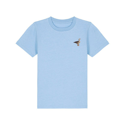 Greylag Goose Embroidered Kids T-Shirt