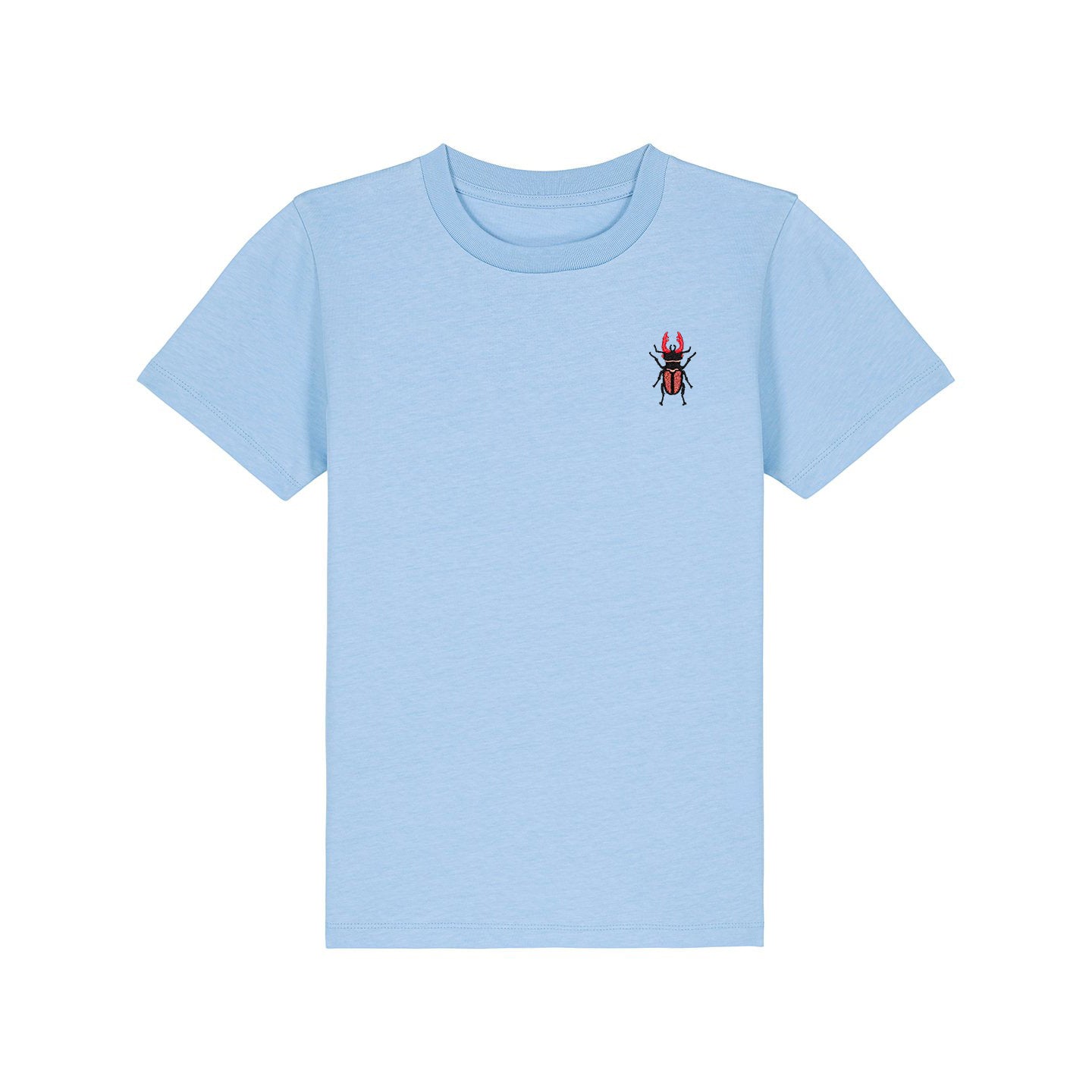 Stag Beetle Embroidered Kids T-Shirt