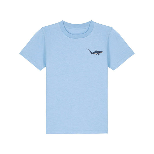 Thresher Shark Embroidered Kids T-Shirt