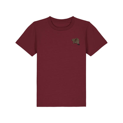 Beaver Riverside Embroidered Kids T-Shirt