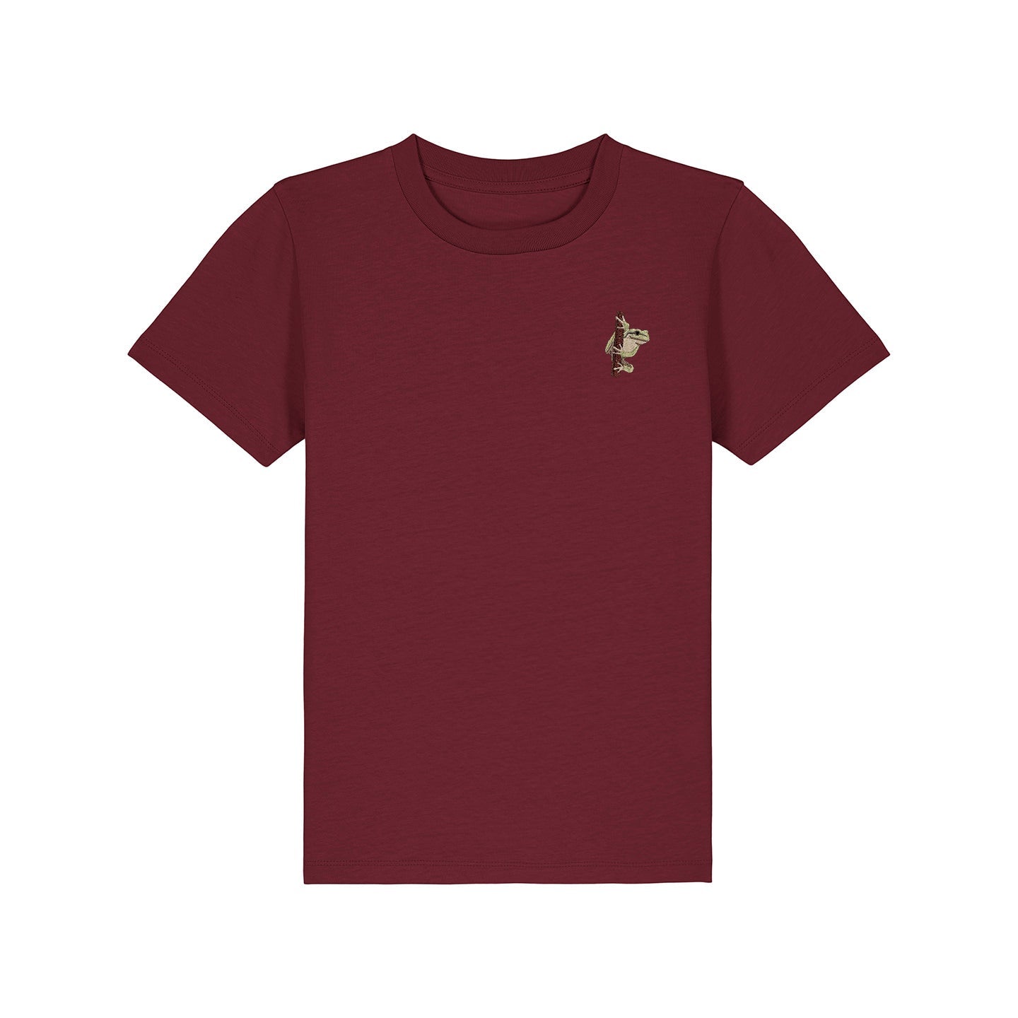 European Tree Frog Embroidered Kids T-Shirt