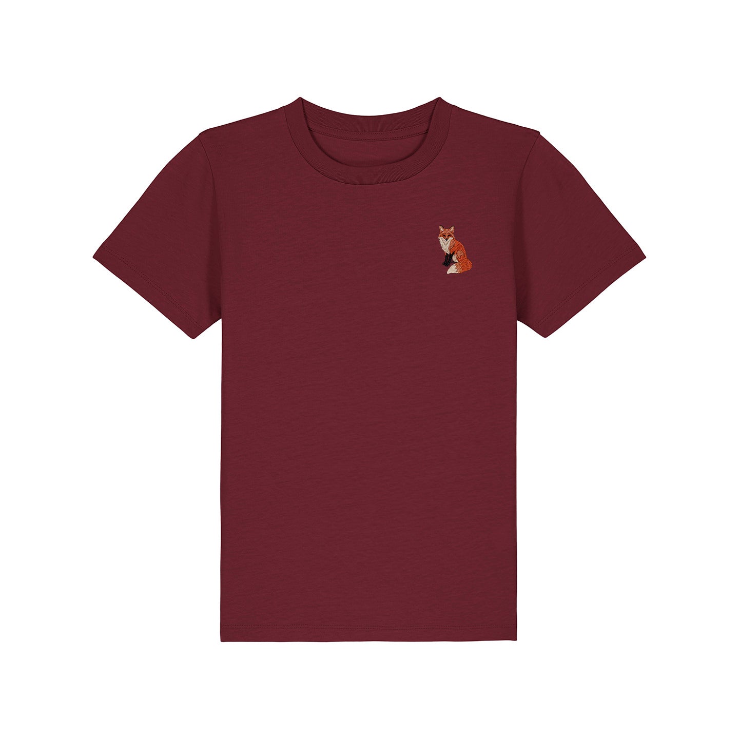 Fox Embroidered Kids T-Shirt