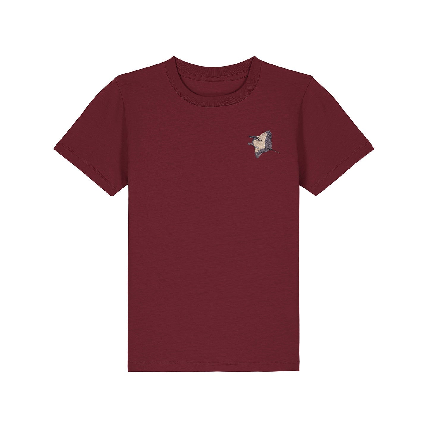 Manta Ray Embroidered Kids T-Shirt