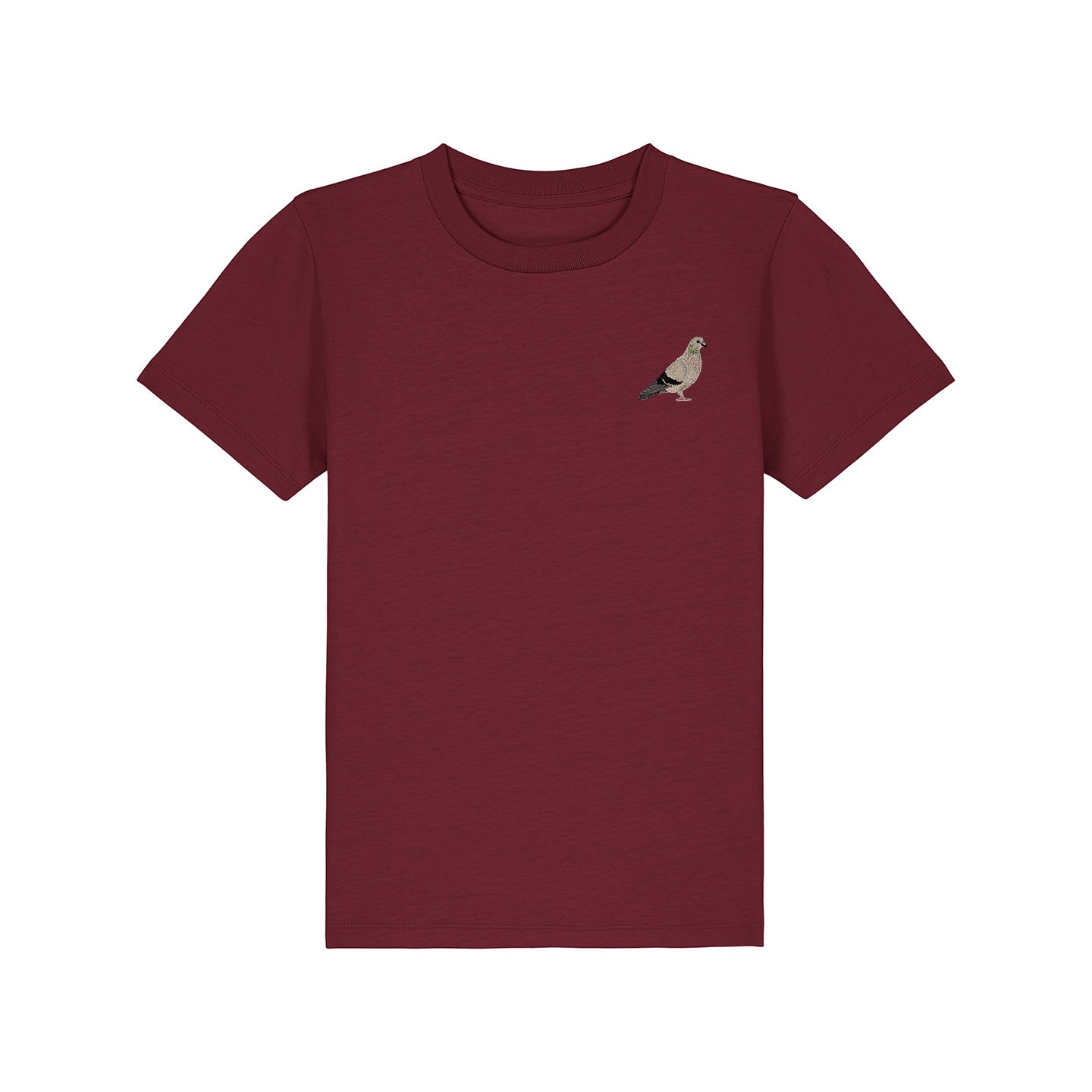 Pigeon Embroidered Kids T-Shirt
