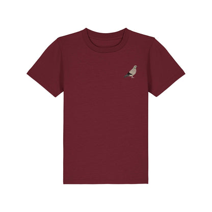 Pigeon Embroidered Kids T-Shirt