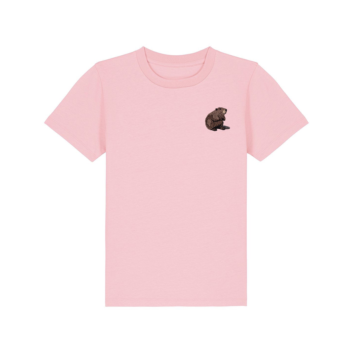 Beaver Embroidered Kids T-Shirt