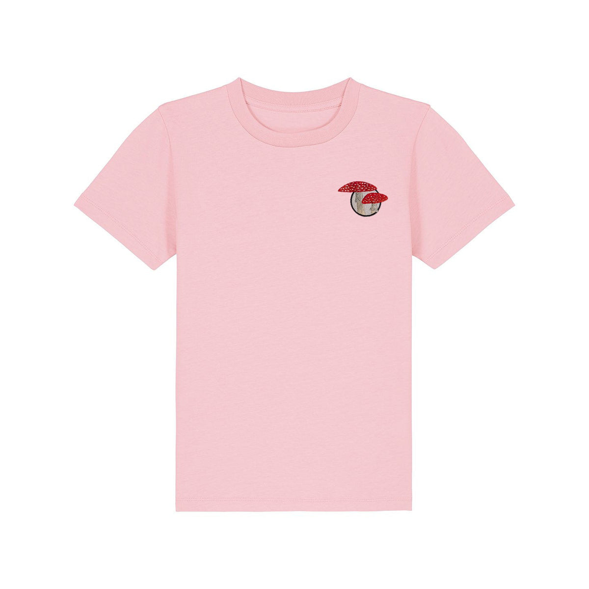 Fly Agaric Mushroom Embroidered Kids T-Shirt