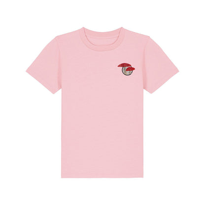 Fly Agaric Mushroom Embroidered Kids T-Shirt