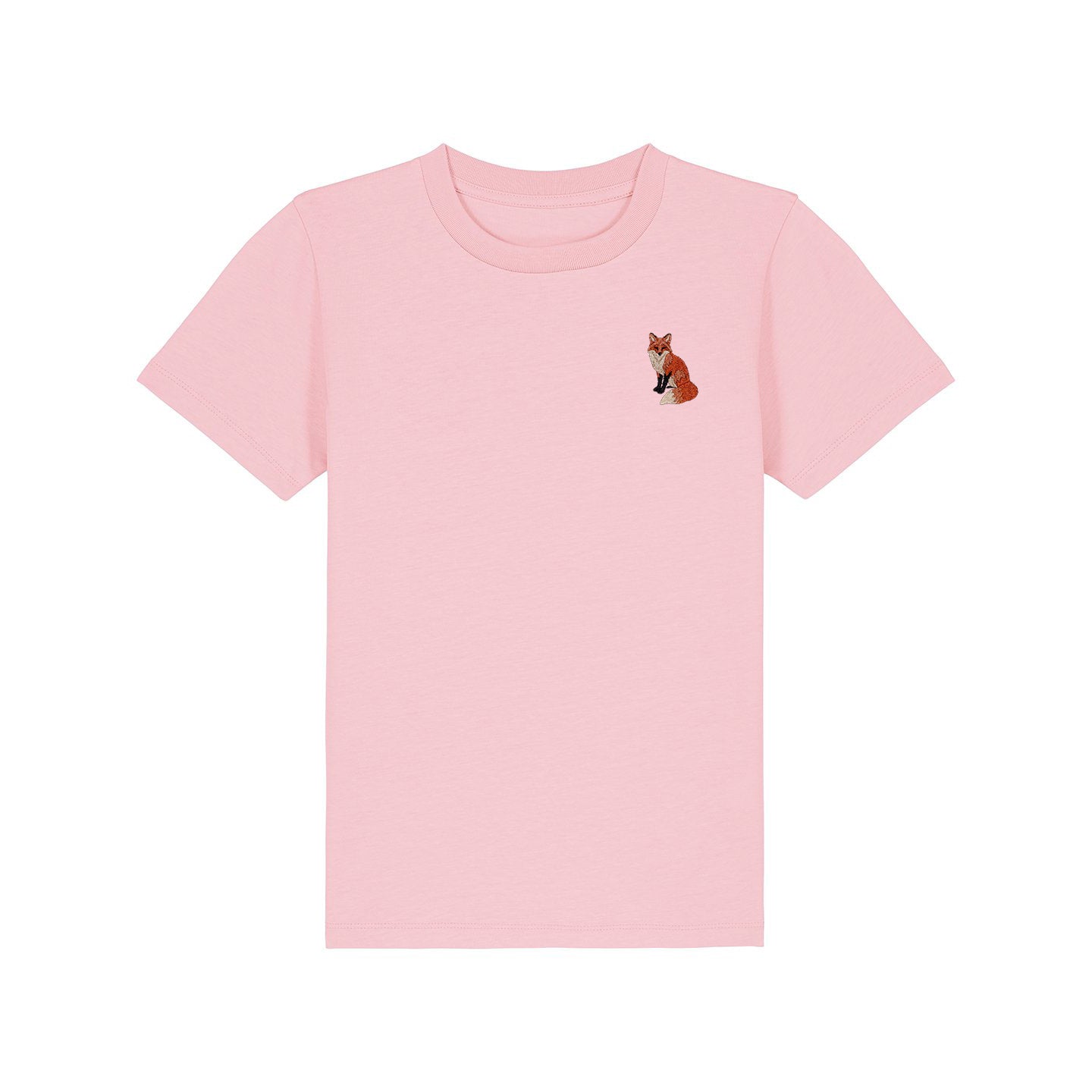 Fox Embroidered Kids T-Shirt