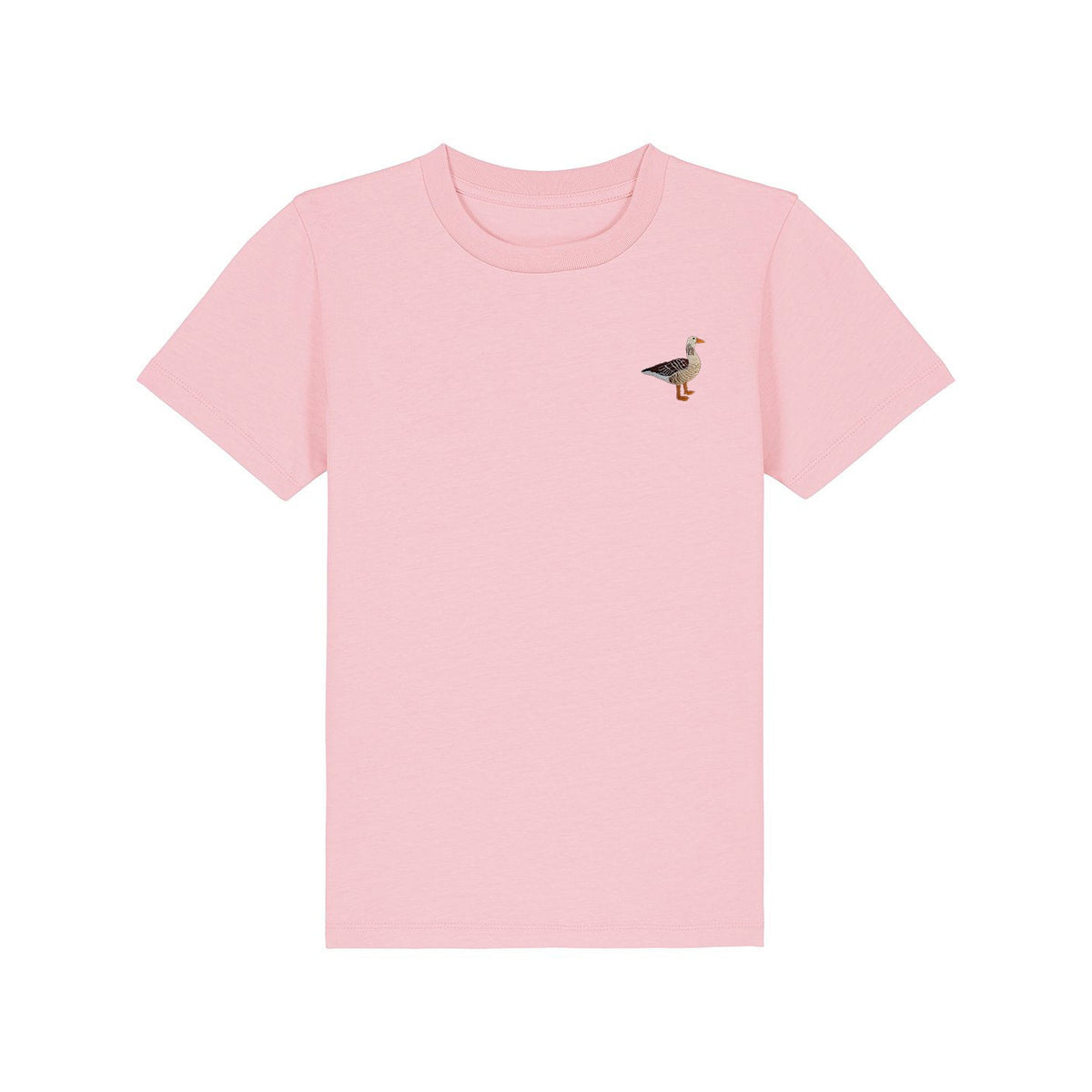 Greylag Goose Embroidered Kids T-Shirt