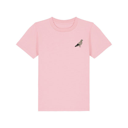Pigeon Embroidered Kids T-Shirt