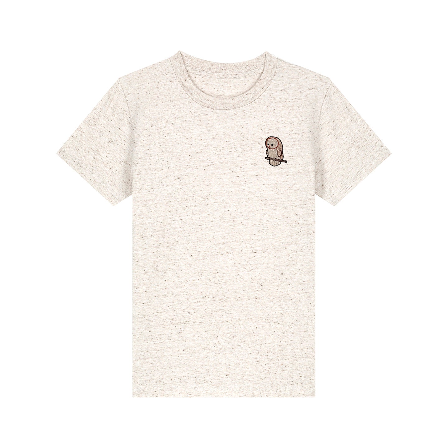 Barn Owl Cute Embroidered Kids T-Shirt