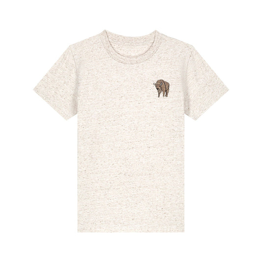 Bison Embroidered Kids T-Shirt