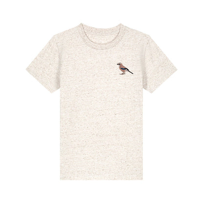Eurasian Jay Embroidered Kids T-Shirt