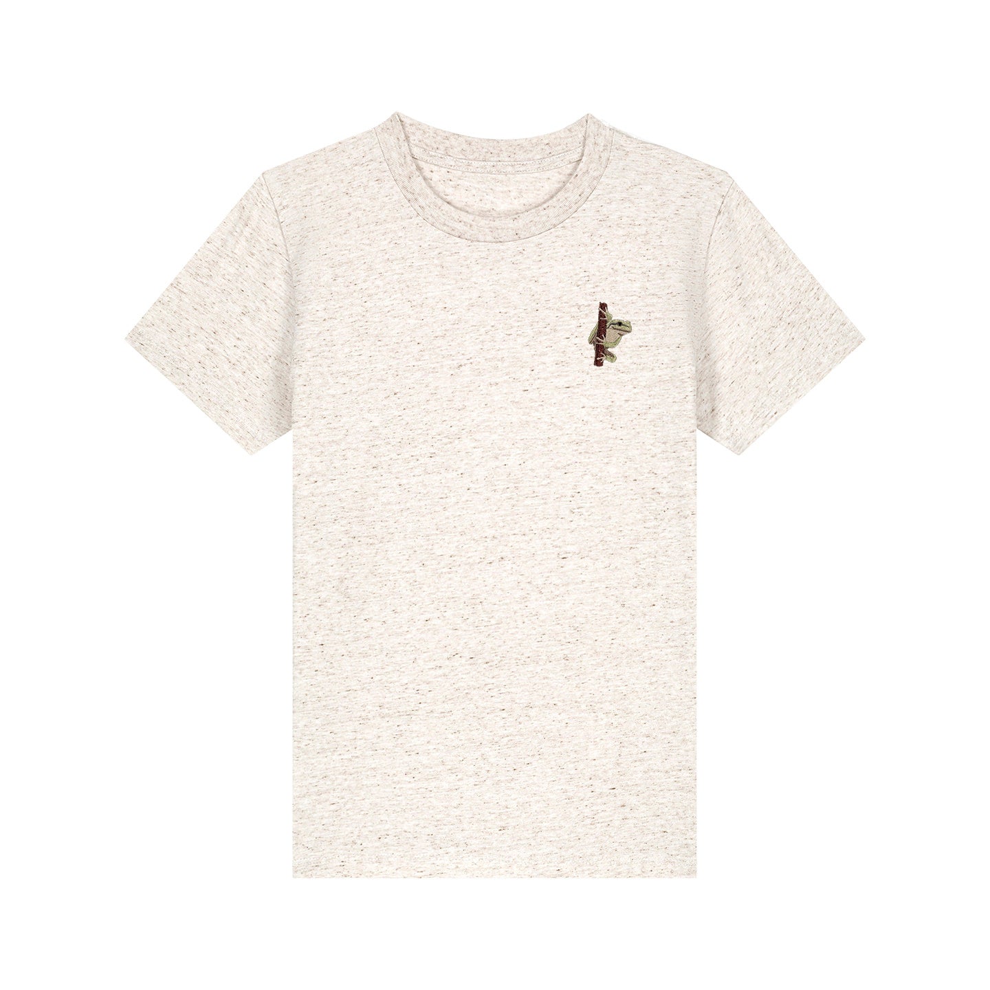 European Tree Frog Embroidered Kids T-Shirt