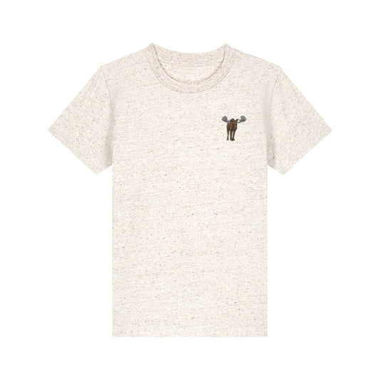 Moose Embroidered Kids T-Shirt