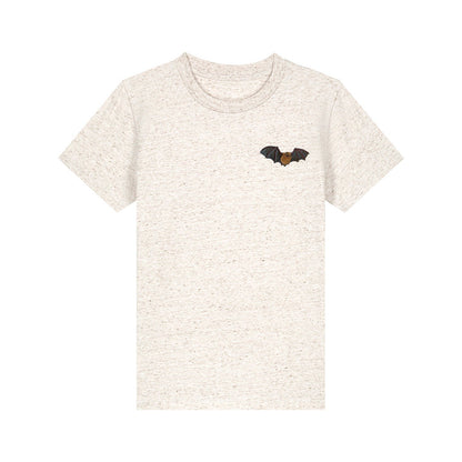Noctule Bat Embroidered Kids T-Shirt