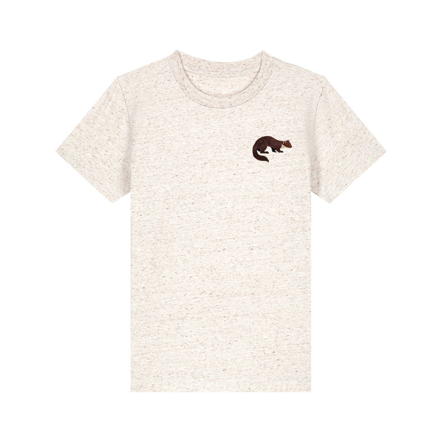 Pine Marten Embroidered Kids T-Shirt