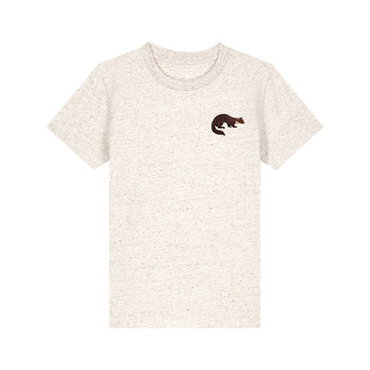Pine Marten Embroidered Kids T-Shirt